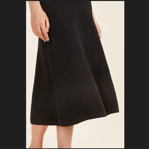 Milly Black Knit Flare Skirt - Picture 2 of 9